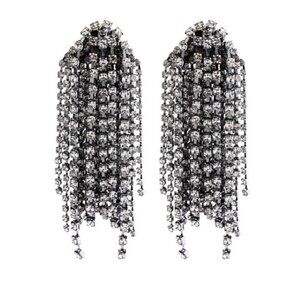 Zara Rhinestone Tassel Earrings NWT ✨🔥🔥🔥